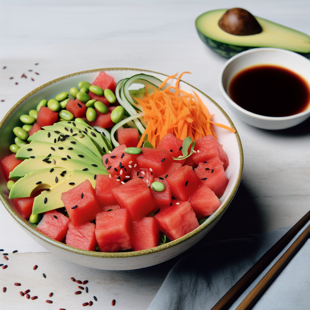 Delicious Vegan Watermelon Tuna Bowl Recipe for a Healthy Meal