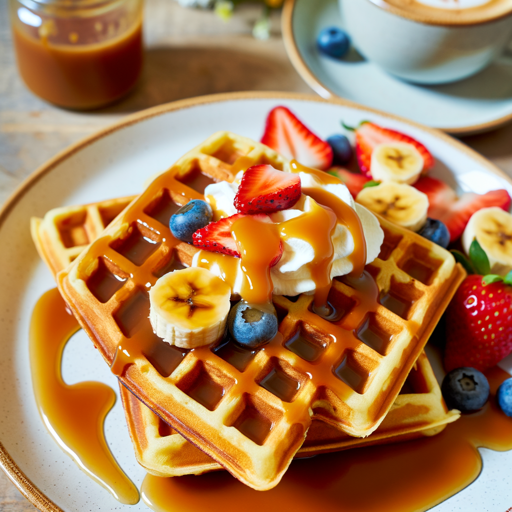 Transform Your Morning: Irresistible Salted Caramel Vegan Waffles Recipe