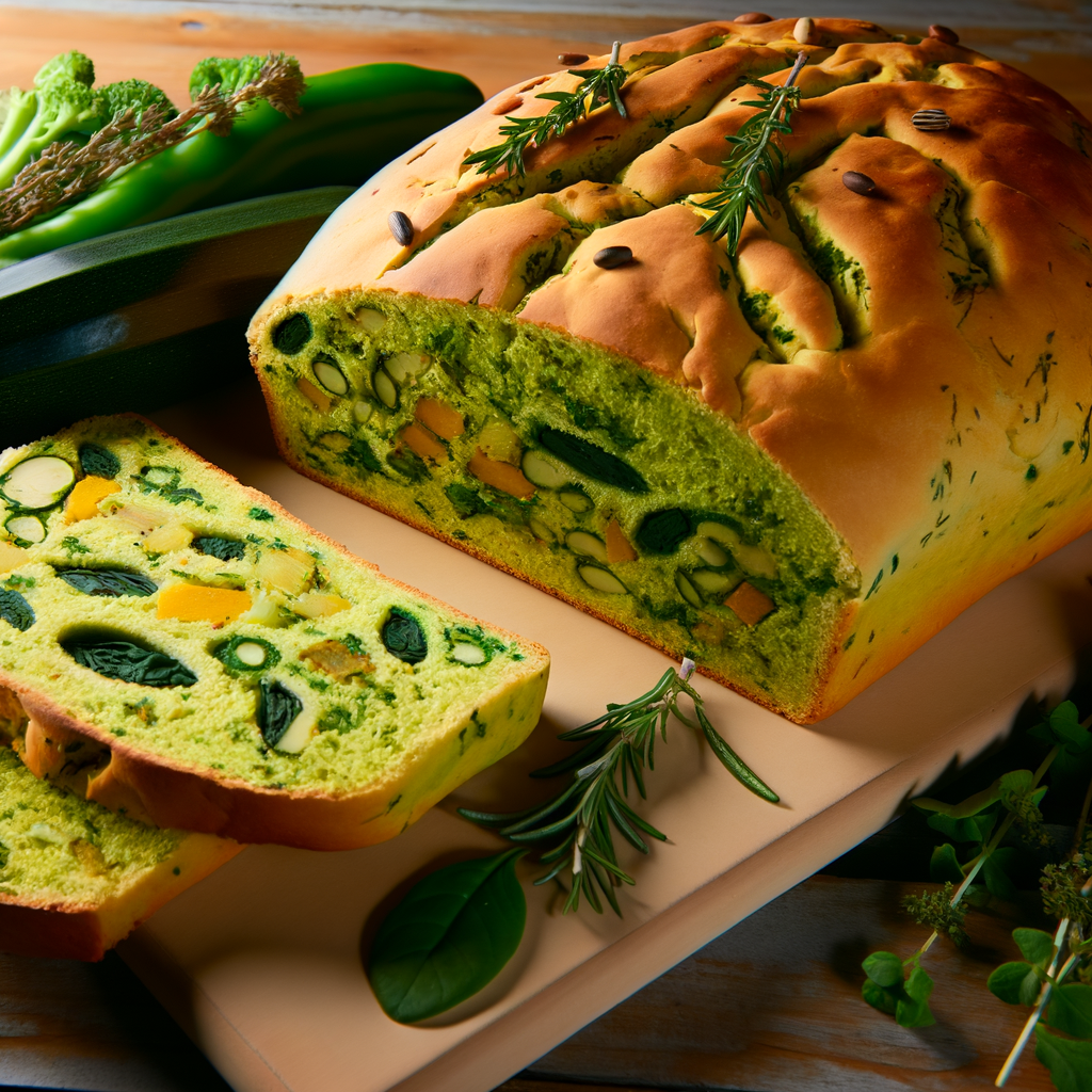 Delicious Vegan Green Vegetable Stuffed Bread Recipe