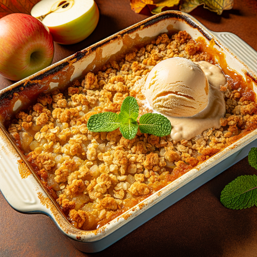 Delicious Gluten-Free Vegan Apple Crisp with Coconut Oat Topping