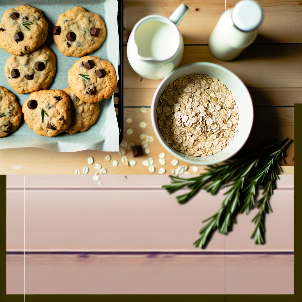 Delicious Vegan Oat Pulp and Rosemary Chocolate Chip Cookies Recipe